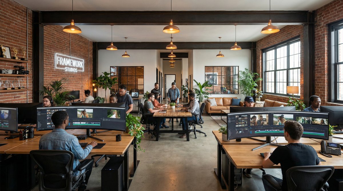 神秘入口影视传媒公司办公环境